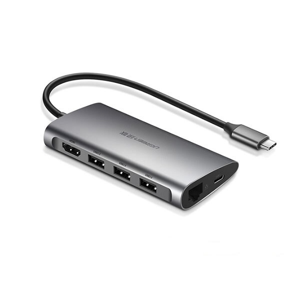 CÁP CHUYỂN TYPE C SANG USB 3.0+HDMI+RJ45+SD&TF UGREEN 50538