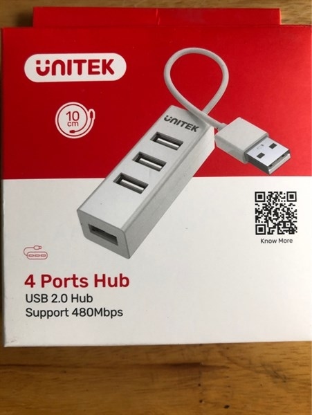 HUB USB 4P UNITEK (Y2140)