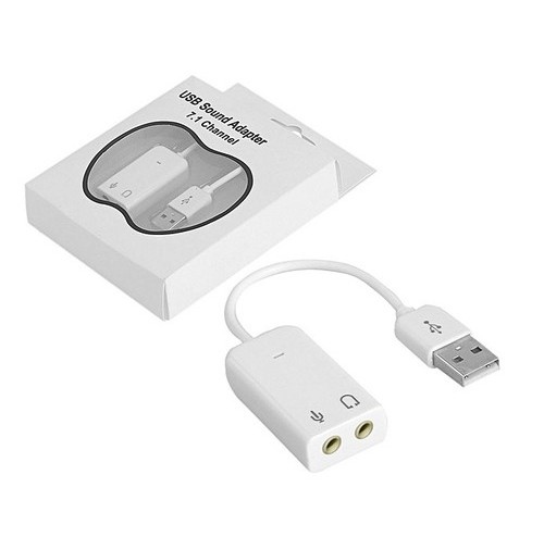 USB ra Sound 7.1 (Có dây/ màu trắng )
