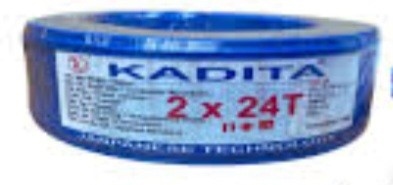 Dây điện đôi Kadita 2x24 ( màu xanh )