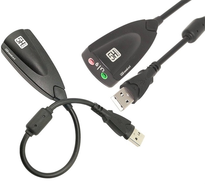 USB ra Sound 7.1 (5HV2) (có dây / màu đen cao cấp )