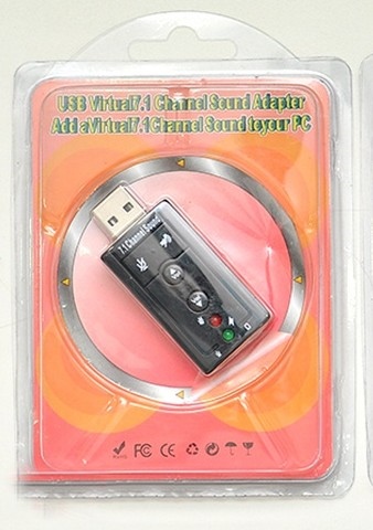 USB ra sound 7.1 có nút điều khiển