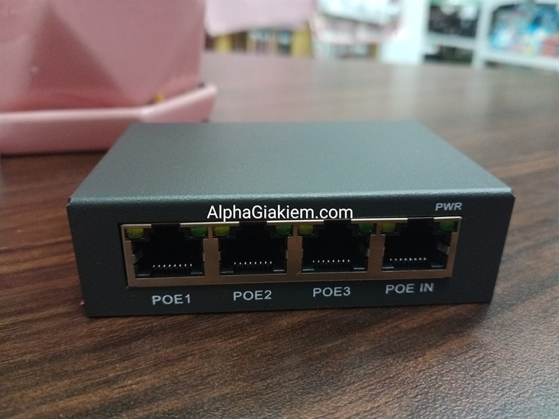 Hub Chia Cổng POE 1 ra 3 port không cần nguồn - bh 03 tháng