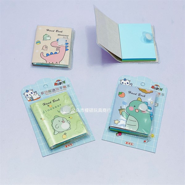 Sổ cúc mini bìa trong mèo khủng long