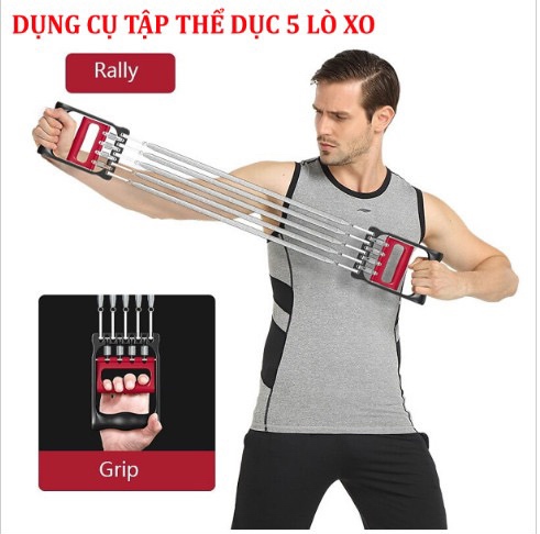 Dây tập thể dục 5 lò xo