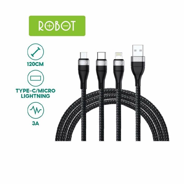 CÁP SẠC TRUYỀN DỮ LIỆU 3 ĐẦU ROBOT - RYT120