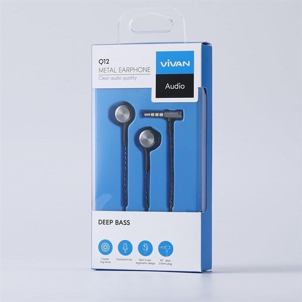 TAI NGHE VIVAN Q12 GREY