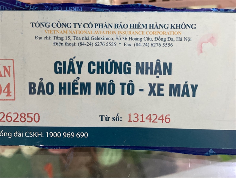 BẢO HIỂM XE MÁY 2 NĂM