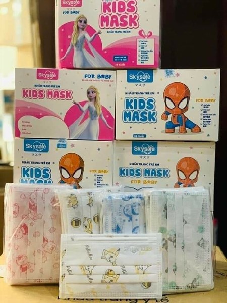 KHẨU TRANG Y TẾ TRẺ EM LINH ANH FACEMASK KIDS 50 CÁI/1 HỘP