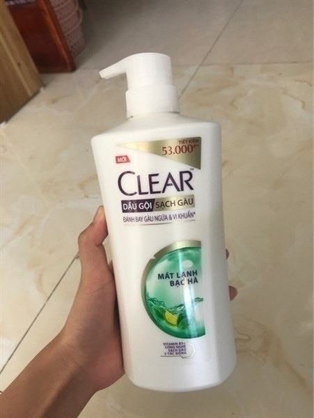 DẦU GỘI ĐẦU CLEAR 630 GR BẠC HÀ
