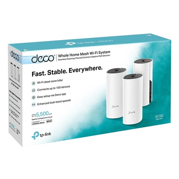 WIFI Mesh Tplink Deco M4 AC1200 MU-MIMO 3-pack