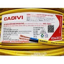 Dây điện cadivi 2x1.5