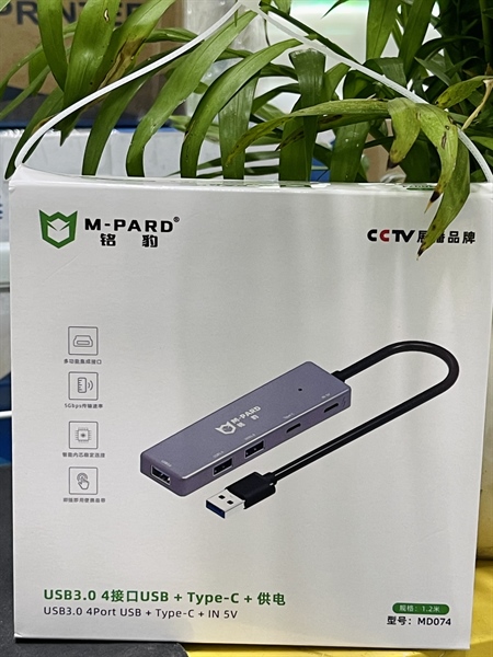 HUB USB 3.0 MPARD MD074 ( USB 3.0 + 2.0 + TYPE C) 1M2