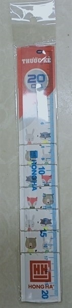 THƯỚC THẲNG 20 CM HỒNG HÀ 3385
