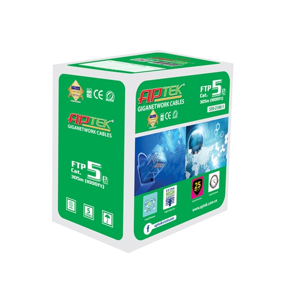 Cáp Mạng APTEK CAT5E FTP (Lẻ)