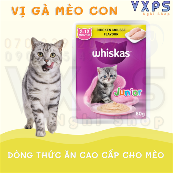 Pate gói Whiskas