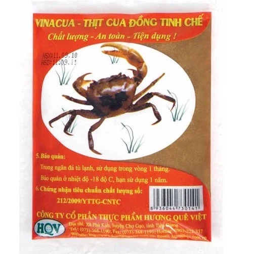 Thịt cua đông tinh chế túi 150G VINACUA