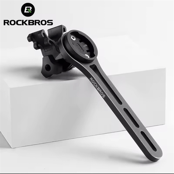 PAD giá đỡ 2 ốc dọc ROCKBROS Gắn Xe Đạp Hợp Kim Nhôm Mở Rộng Tay Lái Có Thể Điều Chỉnh 180 ° IGS/ Garmin/Bryton/Cateye/Go Pro-INTL