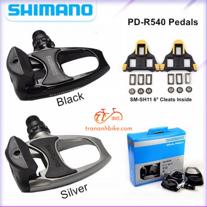Pedal cá Shimano R540 - Bạc (đôi)