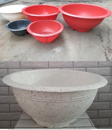 Chậu truyền thống T58 đen đá (súng)