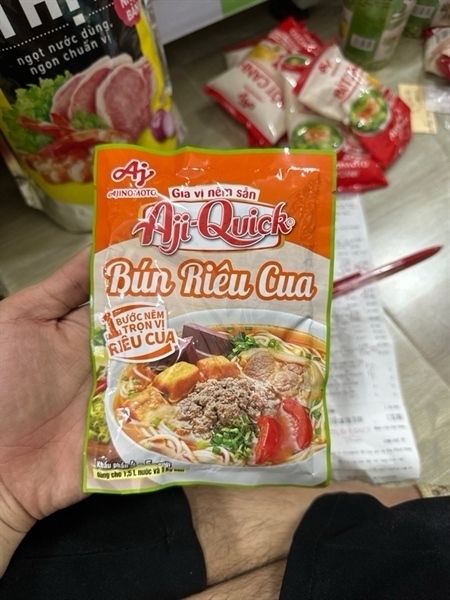GIA VỊ NÊM SẴN AJI-QUICK BÚN RIÊU CUA