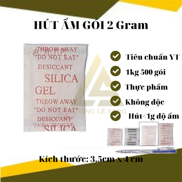 GÓI HÚT ẨM SILICAGEL 2GR- ĐỎ