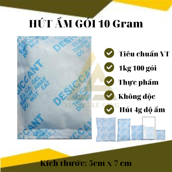 GÓI HÚT ẨM SILICAGEL 10GR- XANH LOẠI 1