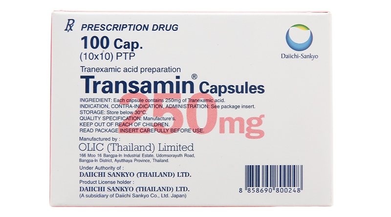 Transamin 250 mg Thái lan ( H/100v )