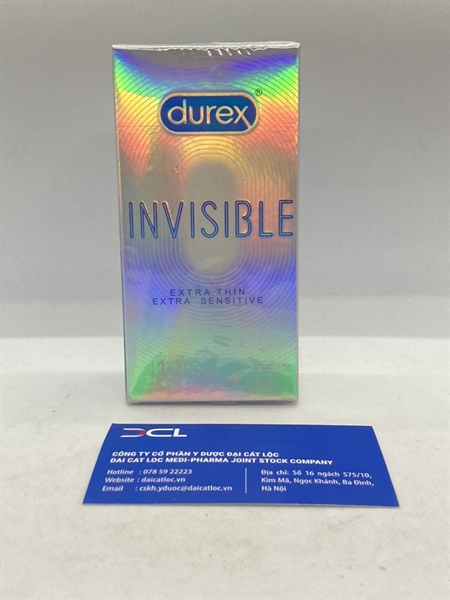Bcs Durex Invisible Manufacturing (H/10 cái )