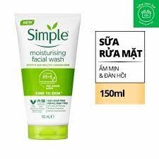 SRM Simple moisturising trắng sáng da khô hỗn hợp, Tuýp 150ml