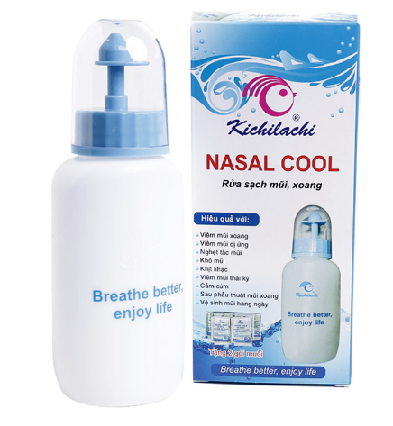 bình rửa mũi kichilachi Nasal cool Hải đăng (H/1 bình )