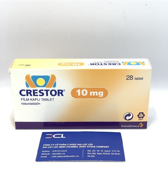 Crestor 10mg, Astra, Mỹ (H/28v)