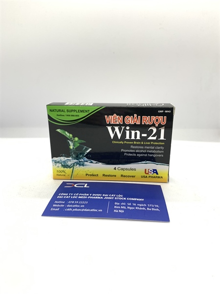 Viên giải rượu Win-21 Mediusa (Hộp/4v)