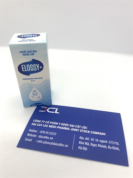Thuốc nhỏ mũi Elossy+0,1% DKPharma (Hộp/Lọ 10ml)