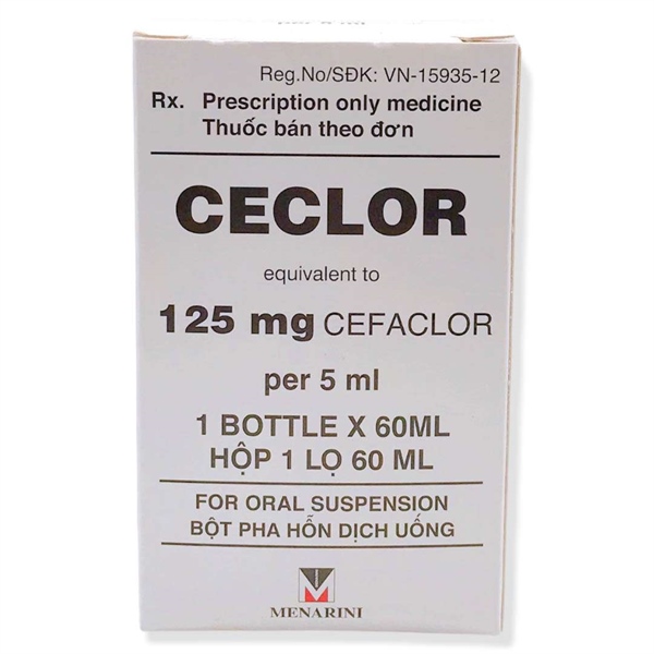 Ceclor 125mg Italy (Lọ/60ml)