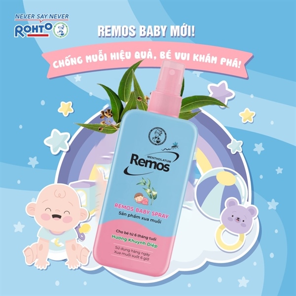 Remos baby hương Khuynh Diệp cho bé từ 6 tháng tuổi (70ml)