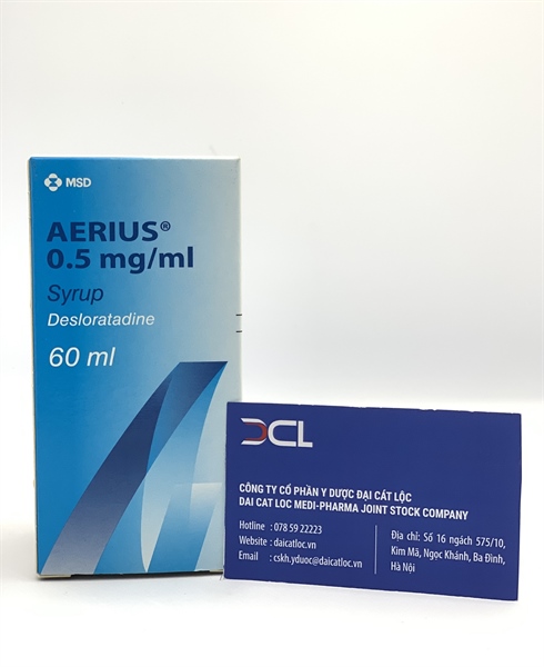 Aerius 0.5mg/ml Syrup Schering-Plough (H/lọ 60ml)