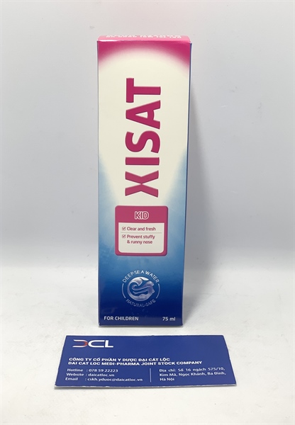 Dung dịch vệ sinh mũi XISAT trẻ em chai 75ml