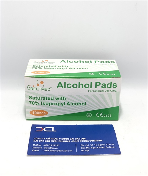 Bông tẩm cồn Alcohol Pads, H/100 miếng