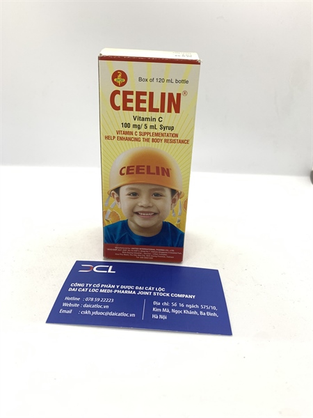 Siro Ceelin 100mg/5ml United InternationalPharrma (H/lọ 120ml)