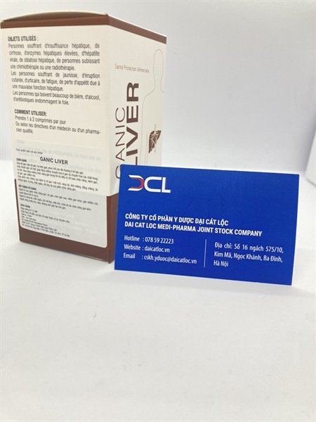 Bổ gan Ganic liver Pháp (H/60v)