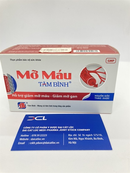 Mỡ máu Tâm bình dp Tâm bình (H/60v)