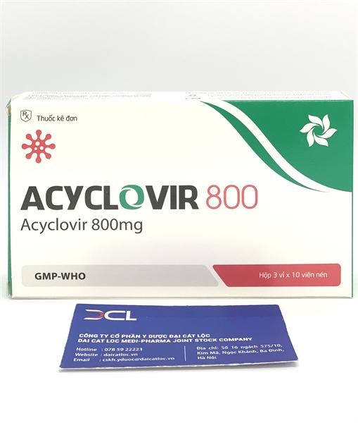 Acyclovir 800mg Tín Phong (H/30v)