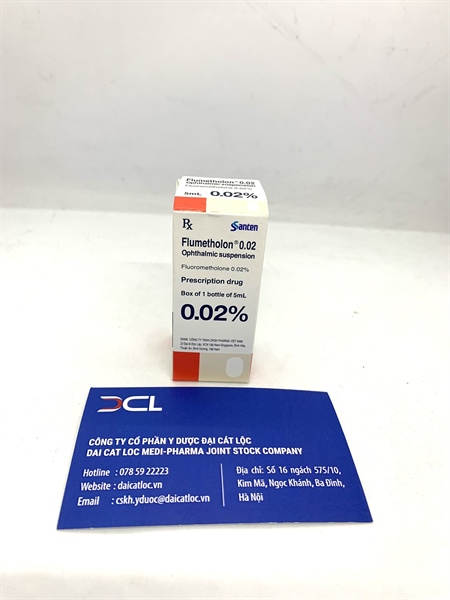 Flumetholon 0,02% Santen (H/ lọ 5ml)