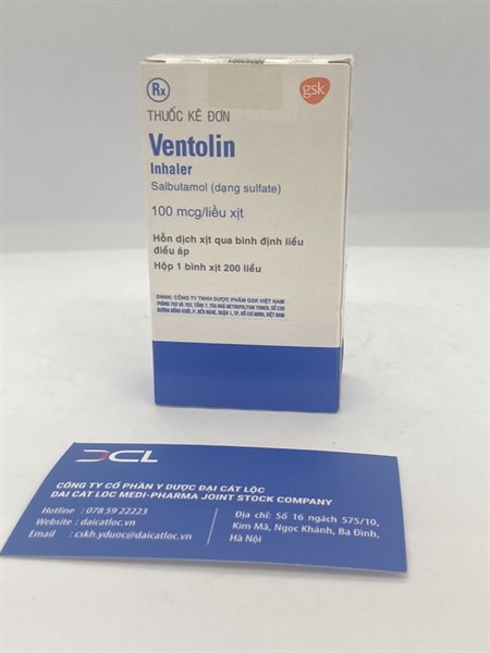 Ventolin 100mcg/liều xịt GSK (H/1lọ)