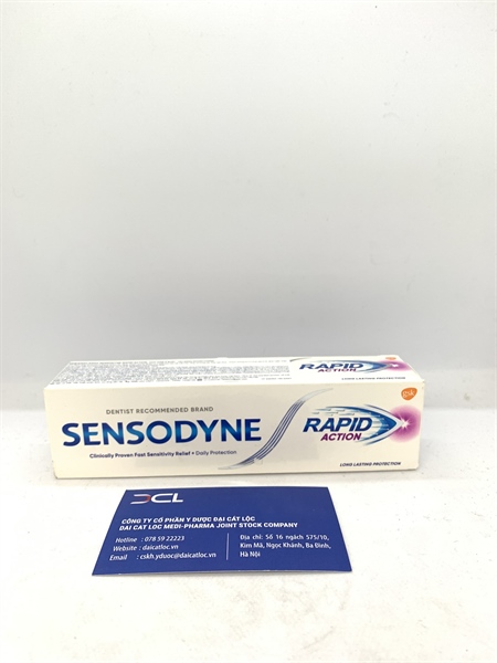 KĐR Sensodyne Rapid Action Glaxo (Tuýp 100g)