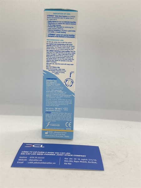 Xịt muối biển Sterimar Nose Hygiene Baby Fumouze (C/50ml)