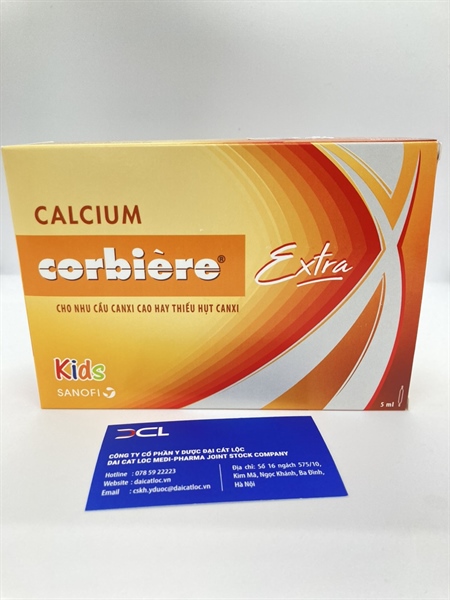 Calcium Corbie Extra kids dp Sanofi (H/30 ống )