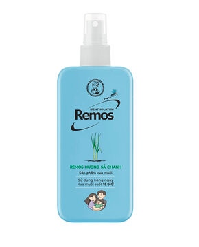 Xịt xua muỗi Remos xả chanh chai 70ml