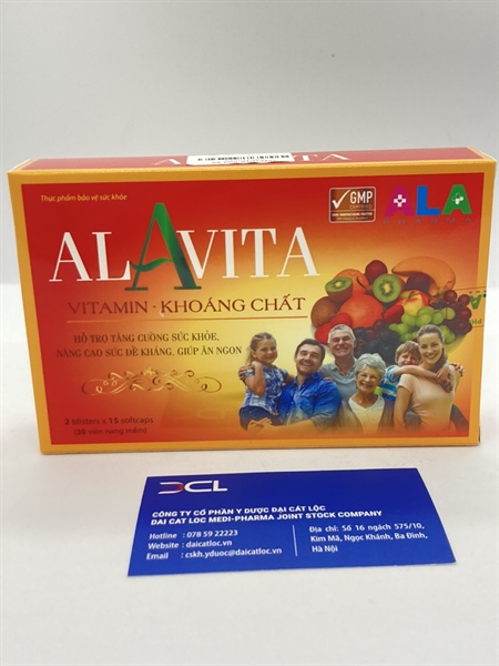 Vitamin tổng hợp Alavita dp ALA ( KM) (H/30v)